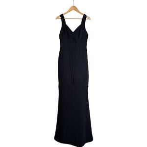 Emerald Sundae Women's Sleeveless Cutout Mermaid Gown Maxi Dress Size L Black